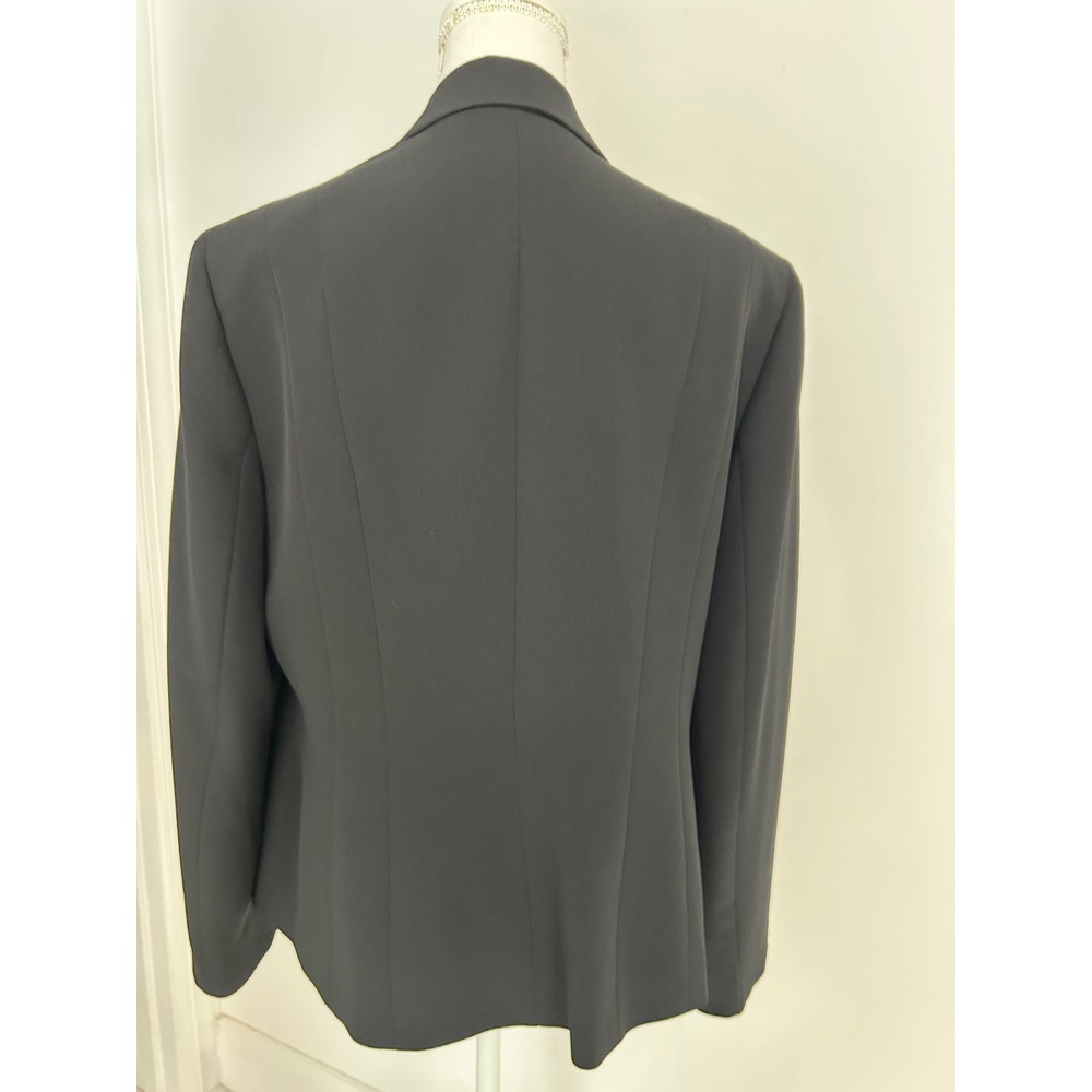 Kasper Womens Black Single Button Tailored Blazer Jacket Professional Career - Picture 8 of 8